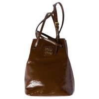 MIU MIU Naplak Sheepskin Shoulder Bag, Crossbody Bag Regular Women's Rosewood Color