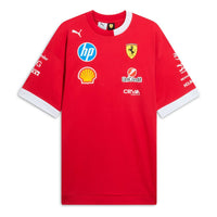 PUMA x Scuderia Ferrari 2025 Replica Oversized-Fit Drivers T-Shirt 'Dark Cherry' 713571-01
