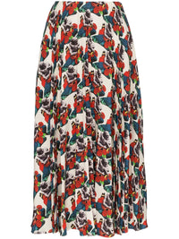 Valentino Garavani X Undercover Lovers Print Pleated Skirt