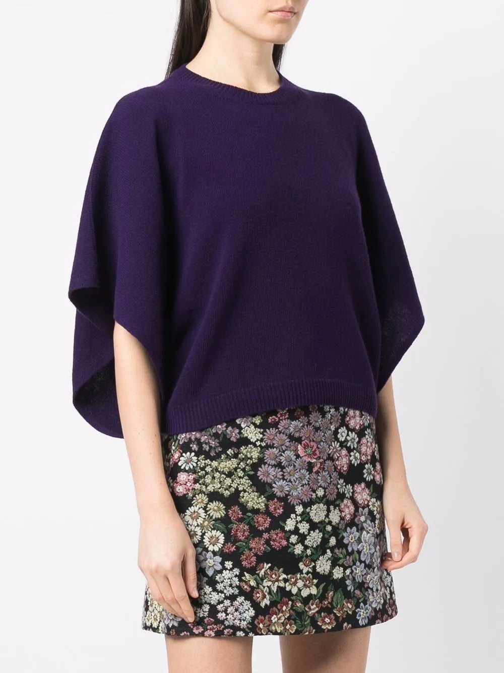 Valentino Garavani Batwing-Sleeve Knitted Top