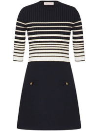 Valentino Garavani Striped Lurex Minidress