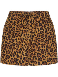 Valentino Garavani Animalier Crepe De Chine Shorts