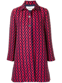 Valentino Garavani Brocade Single-Breasted Coat