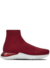 Ferragamo Logo-Print Slip-On Sneakers