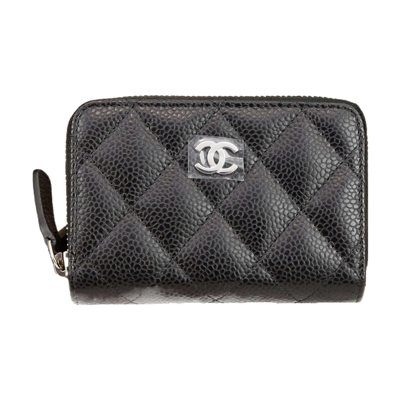 CHANEL Classic Zipped Coin Purse Black AP0216