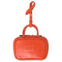 MIU MIU Leather Bag Accessory Women's Orange