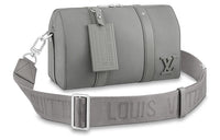 LOUIS VUITTON Aerogram Leather Monkey Bag Shoulder Bag Crossbody Bag Regular Unisex Gray