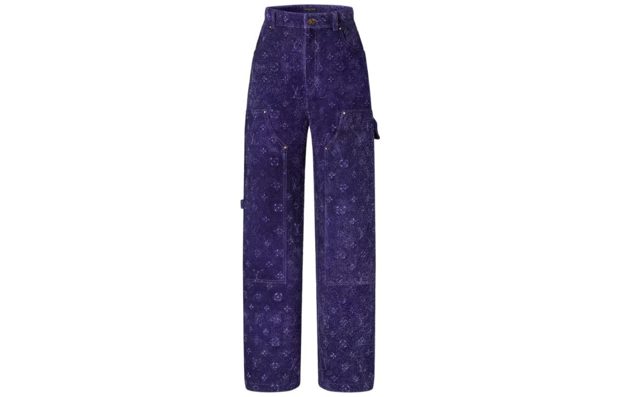 LOUIS VUITTON Cargo Pants Men's Purple