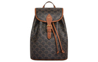 CELINE Cow Leather Backpack Medium Size Women's Tawny