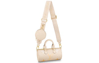 LOUIS VUITTON SummerPapillon Calfskin Handbags Shoulder Bag Crossbody Bag Small Size Women's Vanilla Yellow