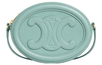 CELINE Triomphe Cow Leather Mooncake Bag Shoulder Bag Crossbody Bag Regular Women's Cool Mint Green