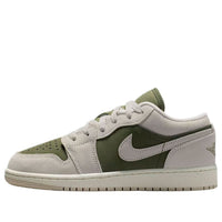 (GS) Air Jordan 1 Low SE 'Medium Olive Sail' HV4396-201