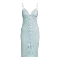 (WMNS) adidas Always Original Laced Strap Dress Asia Sizing 'Blue' HK5088