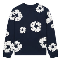Denim Tears Cotton Wreath Long Sleeves T-Shirt 'Navy' DT-048