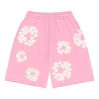 Denim Tears Cotton Wreath Logo Shorts 'Pink White' 402-100-30