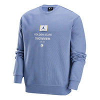 Air Jordan Golden State Warriors Courtside NBA Fleece Crew-Neck Sweatshirt Asia Sizing 'Ashen Slate' FV8348-493
