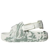 (WMNS) adidas Adilette 22 XLG Slide 'Off White Silver Green' IE5652
