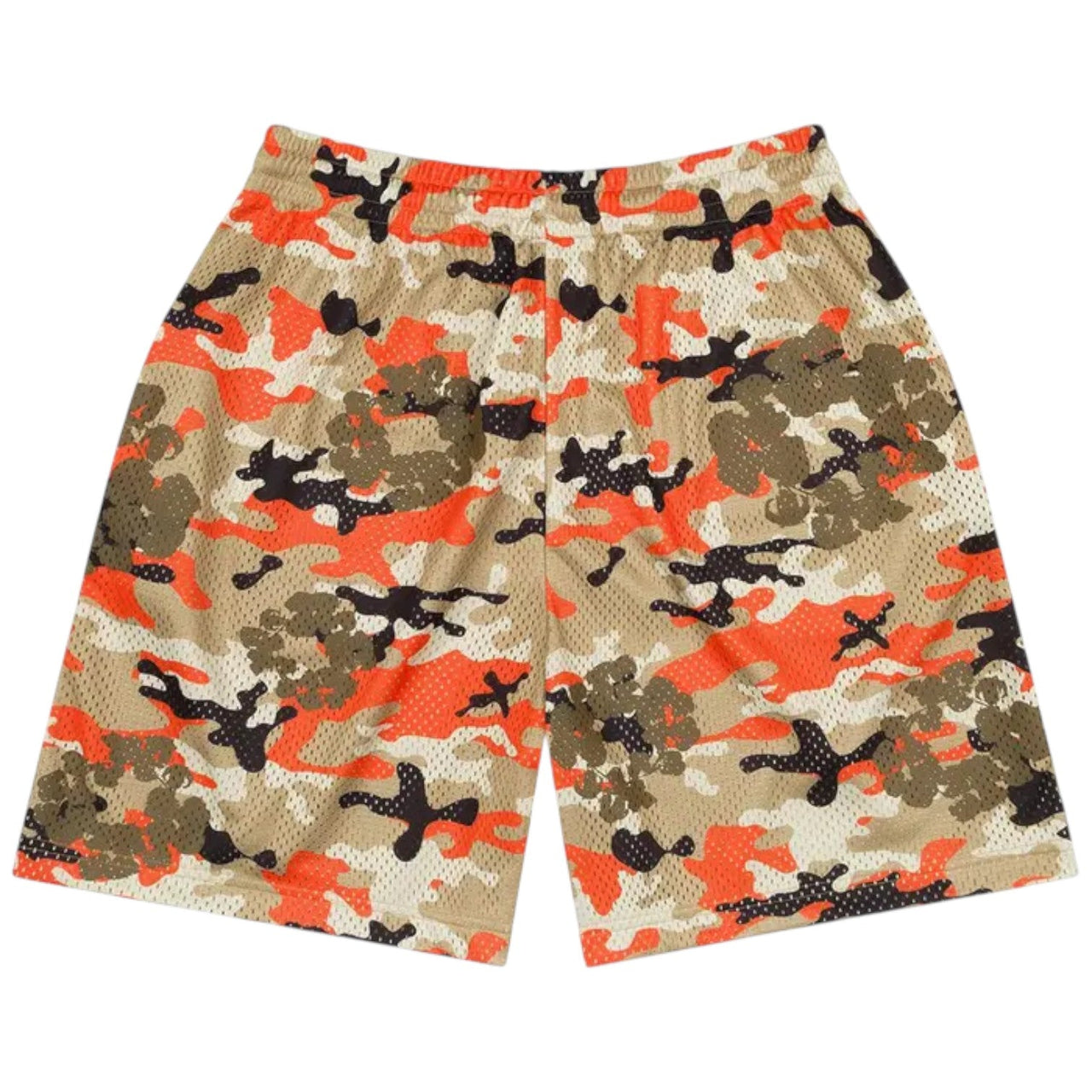 Denim Tears Camo Cotton Wreath Mesh Shorts 'Brown' SS25BRA10631959