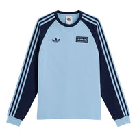 adidas x Oasis Tour 3-Stripes LongSleeve T-Shirt 'Clear Sky Night Indigo' KT3427