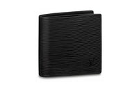 LOUIS VUITTON Marco Epi Leather Wallet Men's Black