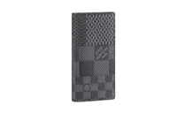 LOUIS VUITTON Brazza Leather Canvas Wallet Men's Black