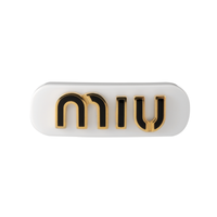 MIU MIU Resin Glass, Metal, Enamel Hair Clips Women's