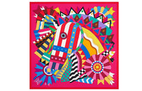 HERMES Silk Scarves Women's Peach Pink