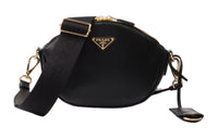 PRADA Leather Crossbody Bag, Shoulder Bag Women's Black