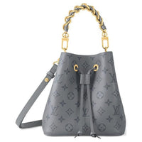 LOUIS VUITTON NÉONOÉ Calfskin Water-Punched Bag Shoulder Bag Crossbody Bag Women's Gray