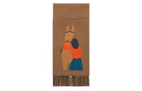 HERMES Knit Scarves Unisex Brown