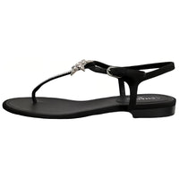 CHANEL One Strap Sandals Women's Black