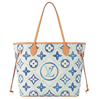 LOUIS VUITTON Neverfull Mm Lagoon Blue