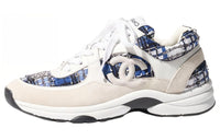 CHANEL Sneaker 'Dark Blue Tweed'