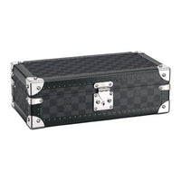 LOUIS VUITTON Canvas Wristwatch Storage Box Men's Blue Black