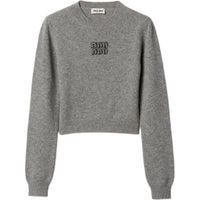 MIU MIU SS24 Cashmere Sweater Women's Gray