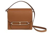HERMES Roulis Evercolor Calfskin Pig Nose Shoulder Bag, Crossbody Bag Mini Women's 37 Gold Brown