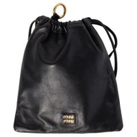 MIU MIU Leather Clutch Women's Black