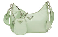 PRADA Nylon Shoulder Bag Handbag Shoulder Bag Mini Women's Aqua Green