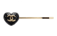 CHANEL Hair Clip Women's Black/Gold