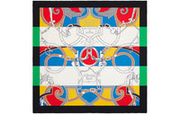 HERMES Silk Scarves Women's Black Green