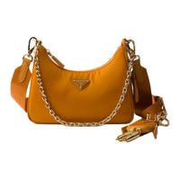 PRADA Re EditionSaffiano Recycled Nylon Shoulder Bag Women's Amber