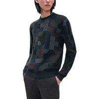 HERMES Cashmere Sweater Men's Marine Blue