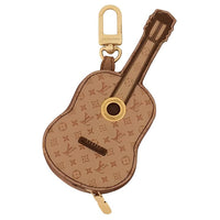 LOUIS VUITTON Leather Trim Charm Bag Accessory Women's Brown