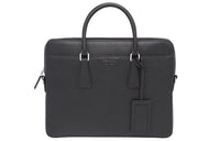 PRADA Leather Laptop Bag, Briefcase, Crossbody Bag Men's Black