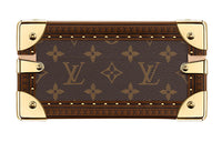 LOUIS VUITTON Coated Canvas Storage Box Hard Case Unisex Brown