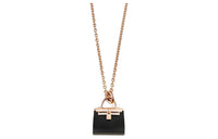 HERMES Kelly Necklaces Women's Rose Gold