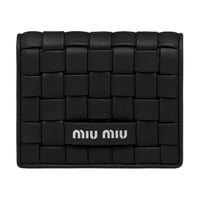 MIU MIU Sheepskin Wallet Men's Black