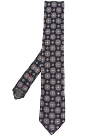 Brunello Cucinelli Floral-Embroidered Silk Tie