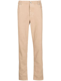 Brunello Cucinelli Garment-Dye Straight-Leg Jeans