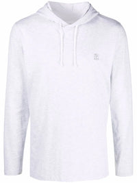 Brunello Cucinelli Logo Drawstring Hoodie
